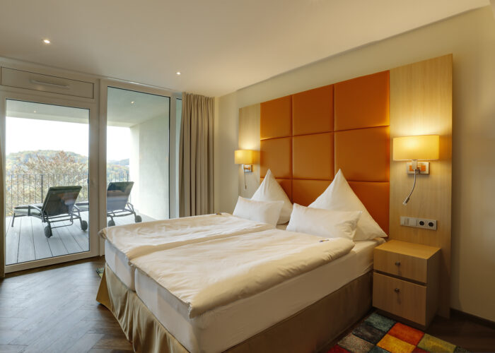 CUP_VITALIS_Penthouse Suite Schlafbereich 2 Loggia
